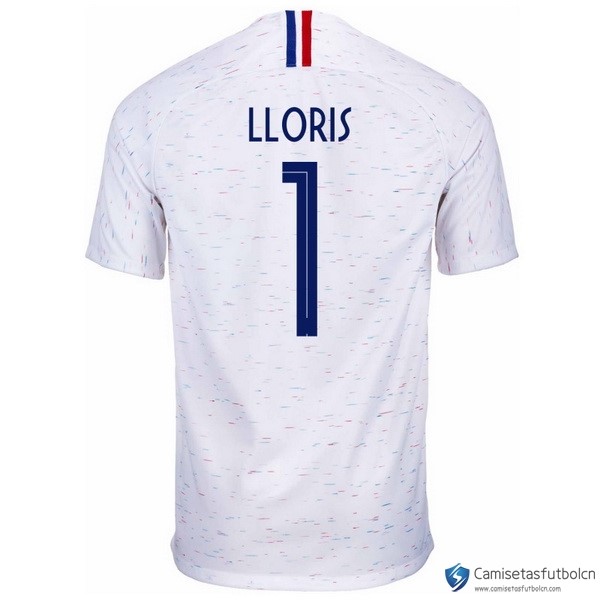Camiseta Seleccion Francia Segunda equipo Lloris 2018 Blanco